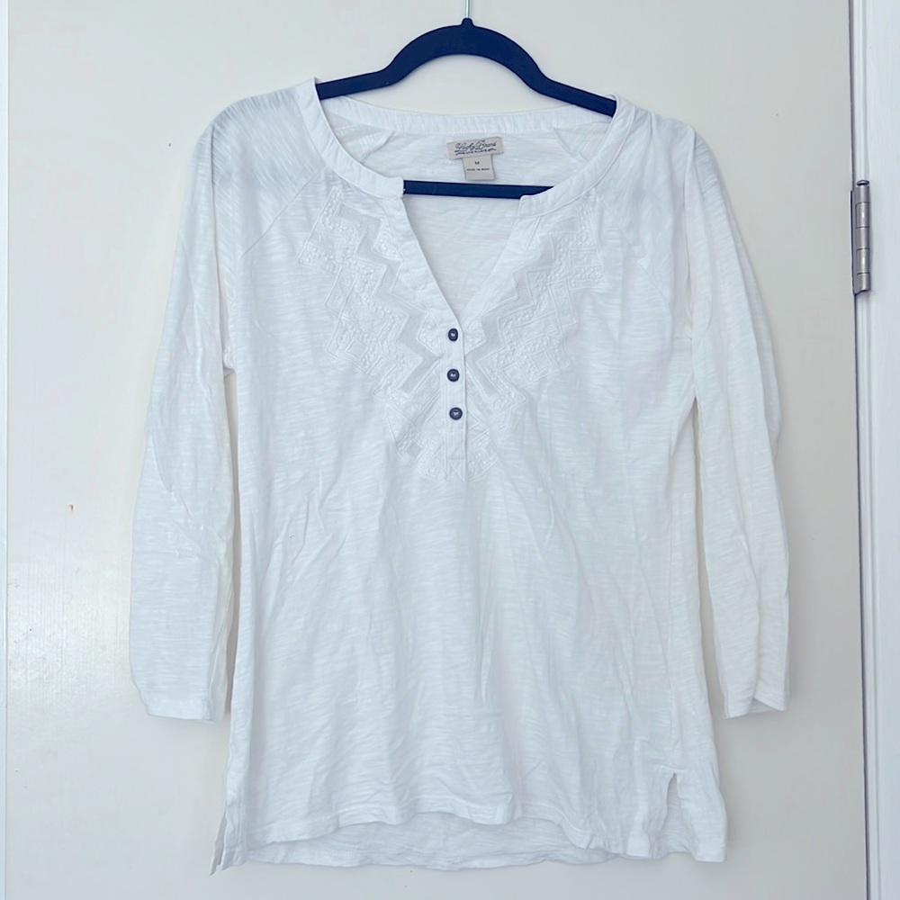 White tunic shirt by lucky brand